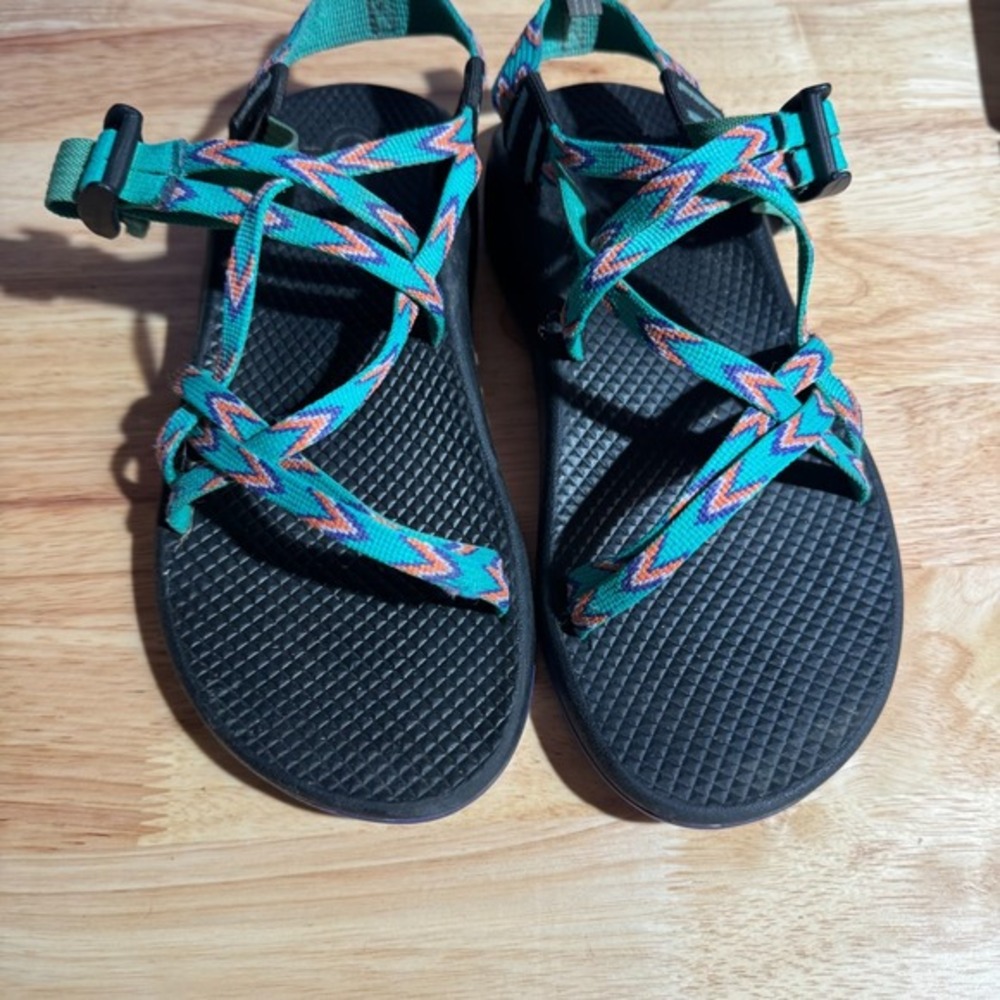 CHACO ZX1 Ecotread Classic Sporty Sandals J180090 Mint Leaf Green Girl US 5 EU36